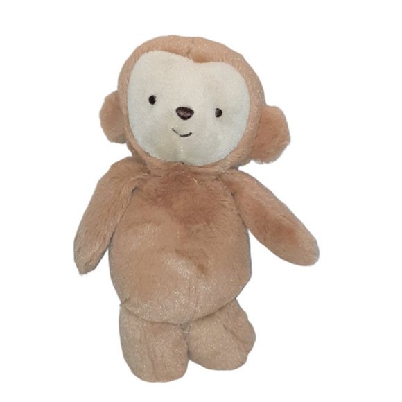 2016 Child Of Mine Carters 67173 Monkey Rattle Baby Lovey Plush BeanBag Toy 9" - Picture 2 of 7